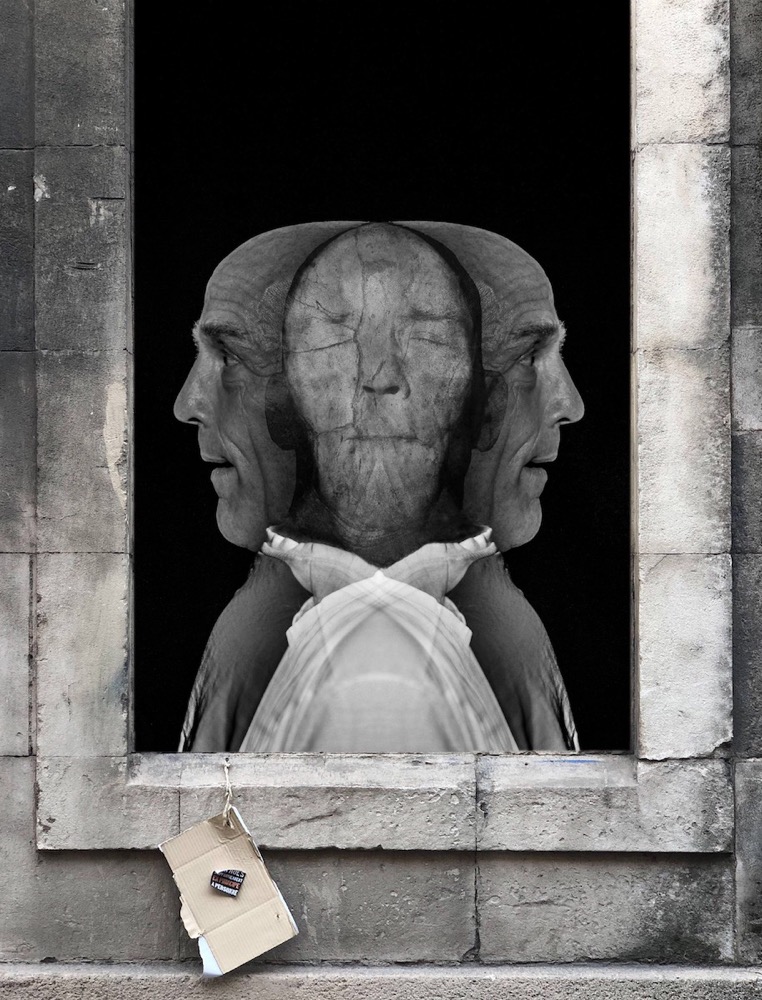 THE SIMULTANEITY OF THE NON SIMULTANEOUS: Avignon/France | 2019	 | vielschichtiges Fotoportrait/-collage | 135x180cm